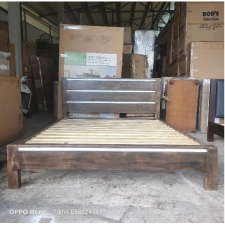 Dark Walnut Oil : Giường Ngủ Gỗ Sồi - 1m4 x 2m 
